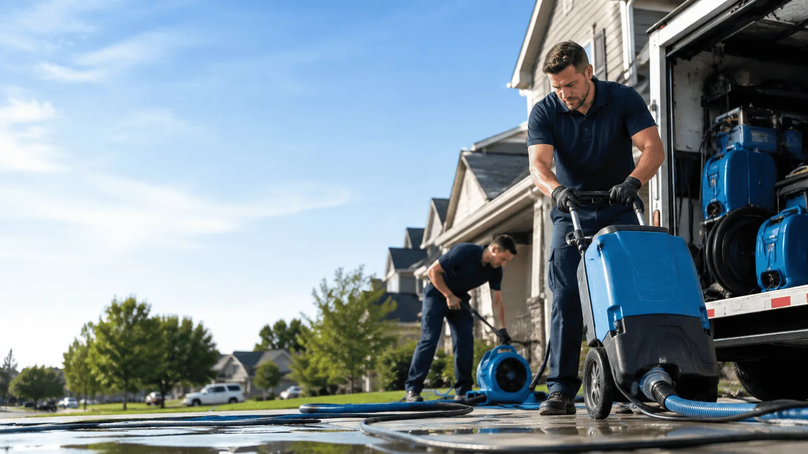 Dehumidification being performed in Kresgeville, PA